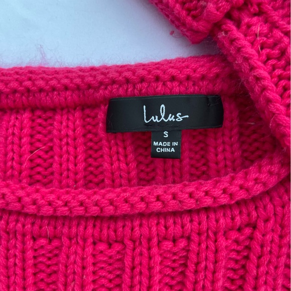 Lulu's Pink Ribbed Sweater - Picture 3 of 8
